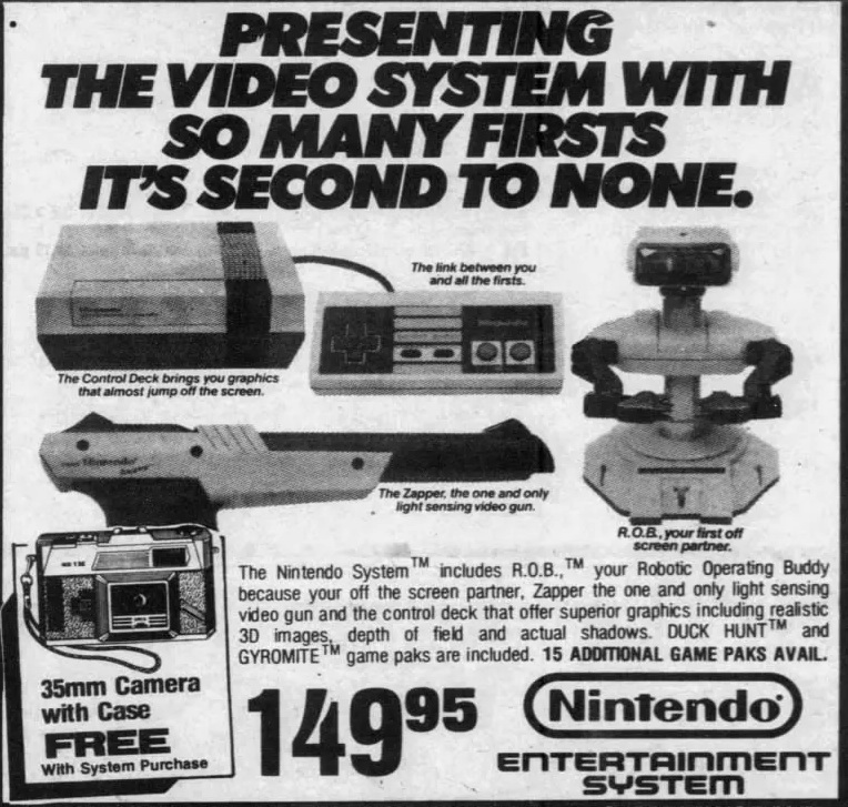 NES newspaper ad